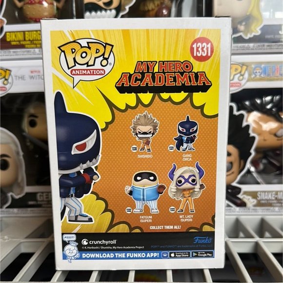 Funko POP! Animation: My Hero Academia Baseball Gang Orca Figure #1331! - Picture 4 of 7